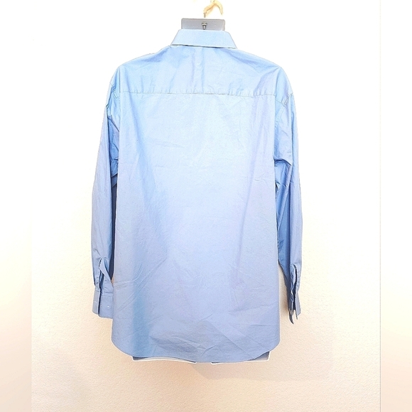 Kenneth Cole Reaction Men's Blue Button Down Slim Fit Shirt - Picture 2 of 3